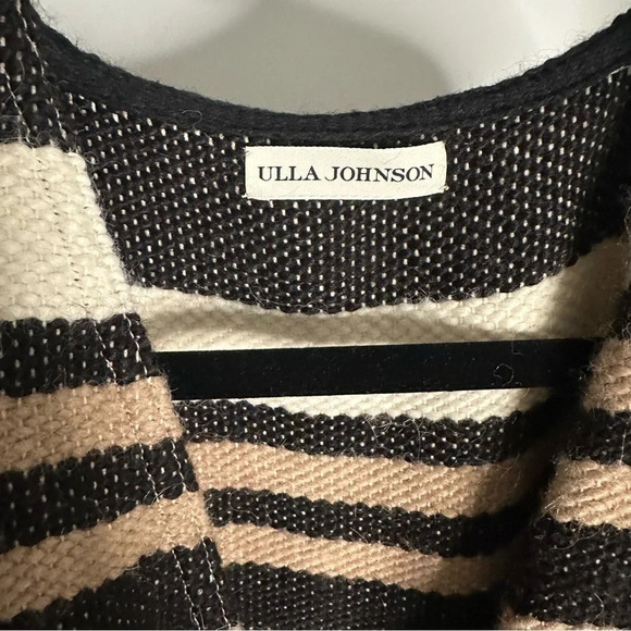ULLA JOHNSON Areli Striped Alpaca Coat/Cardigan OS - Picture 14 of 15